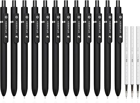 STAGEEK Black Gel Pens